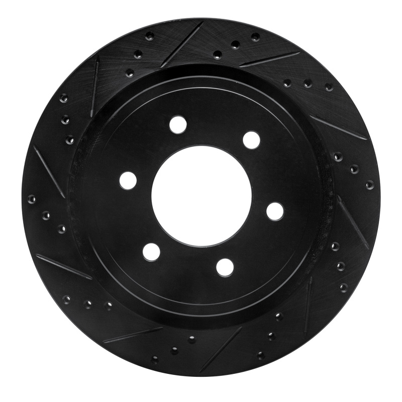 Ford F-150 Brake Rotor (1) - Rear Left - R1 Concepts - Drilled & Slotted - Black - `12-`20 Ford F-150 Brake Rotor (1) - Rear Left - R1 Concepts - Drilled & Slotted - Black - `12-`20
